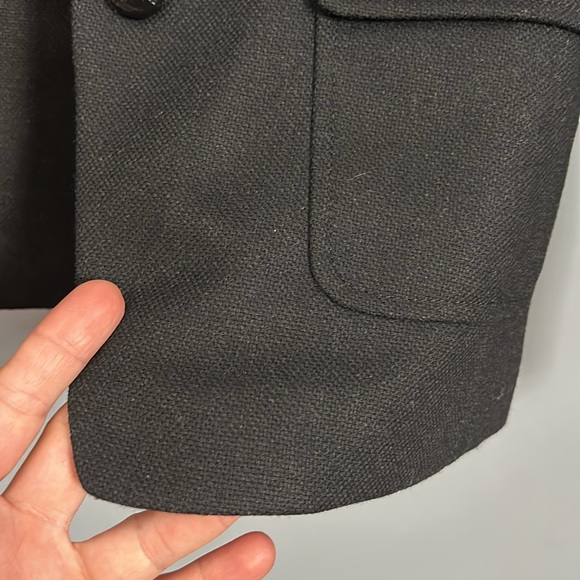 Banana Republic Hac-king Jacket Blazer Black size 0 wool polyester mix- EUC - Picture 11 of 15